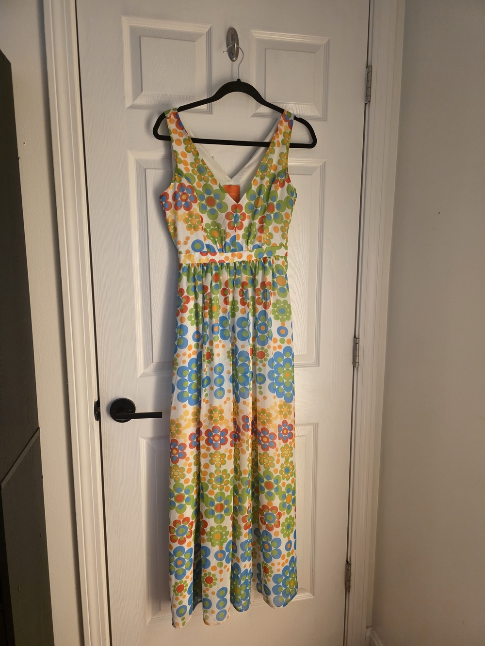 ModCloth Multicolor Floral Maxi Dress in Blue, Green, Orange, Yellow